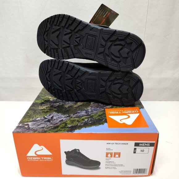 Ozark Trail Tech Hiker Waterproof Leather Outdoor Men's US 10 EUR 43 Shoes NIB - Picture 7 of 12